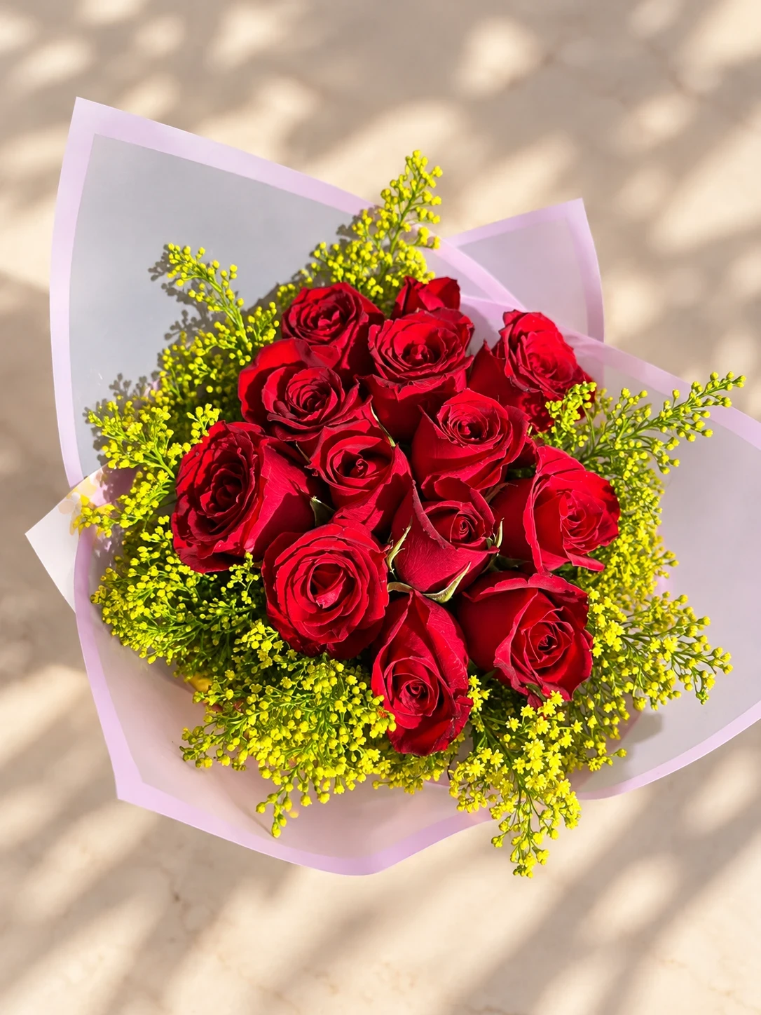 Ramo de 12 rosas, rojas